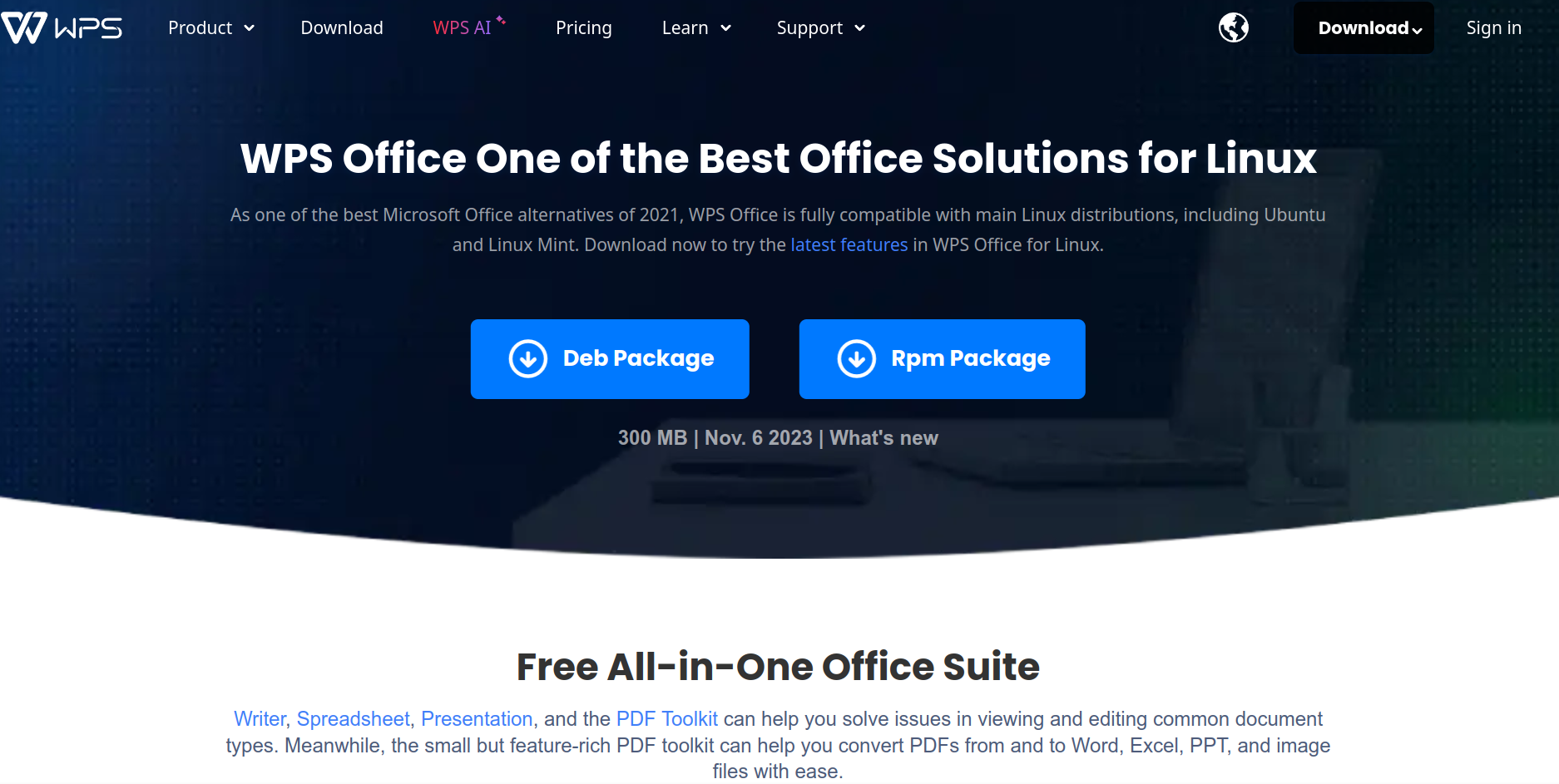 WPS Office for Linux - Site