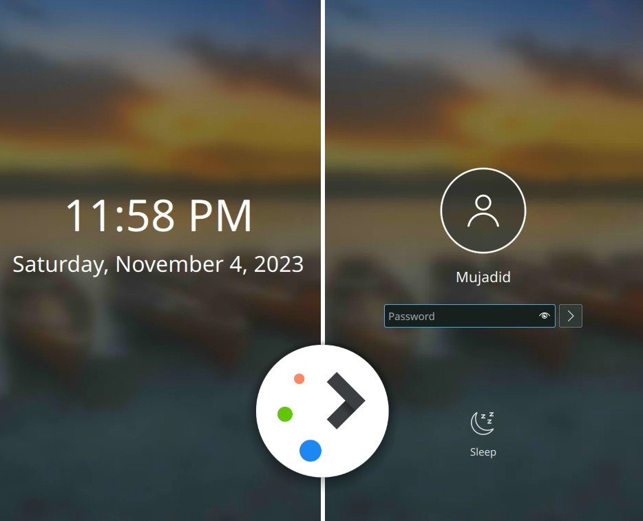 Menyulap Lockcreen KDE Plasma menjadi seperti Gnome