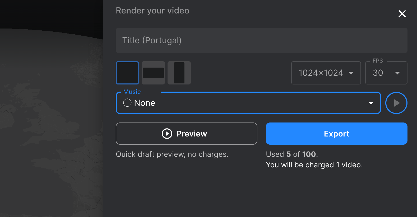 Step 6 - Select your export format