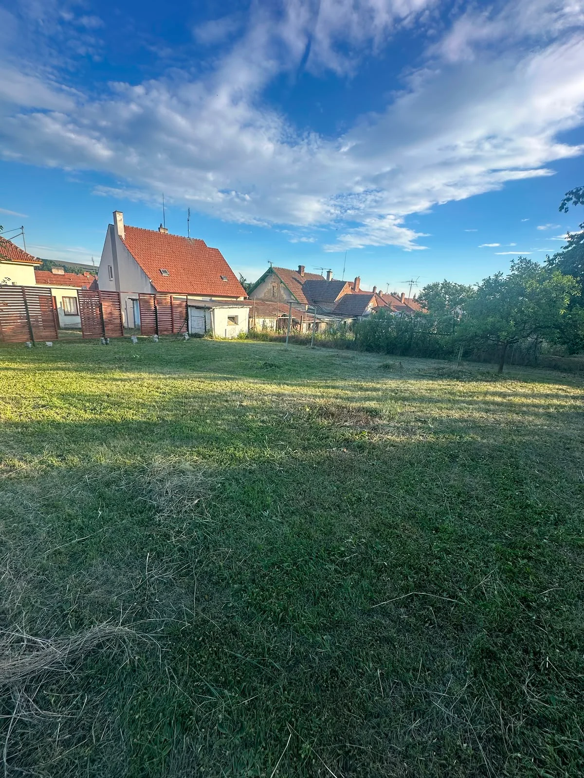 Úklid zahrady Rousínov — posečený trávník a odstraněné náletové dřeviny po realizaci (4)