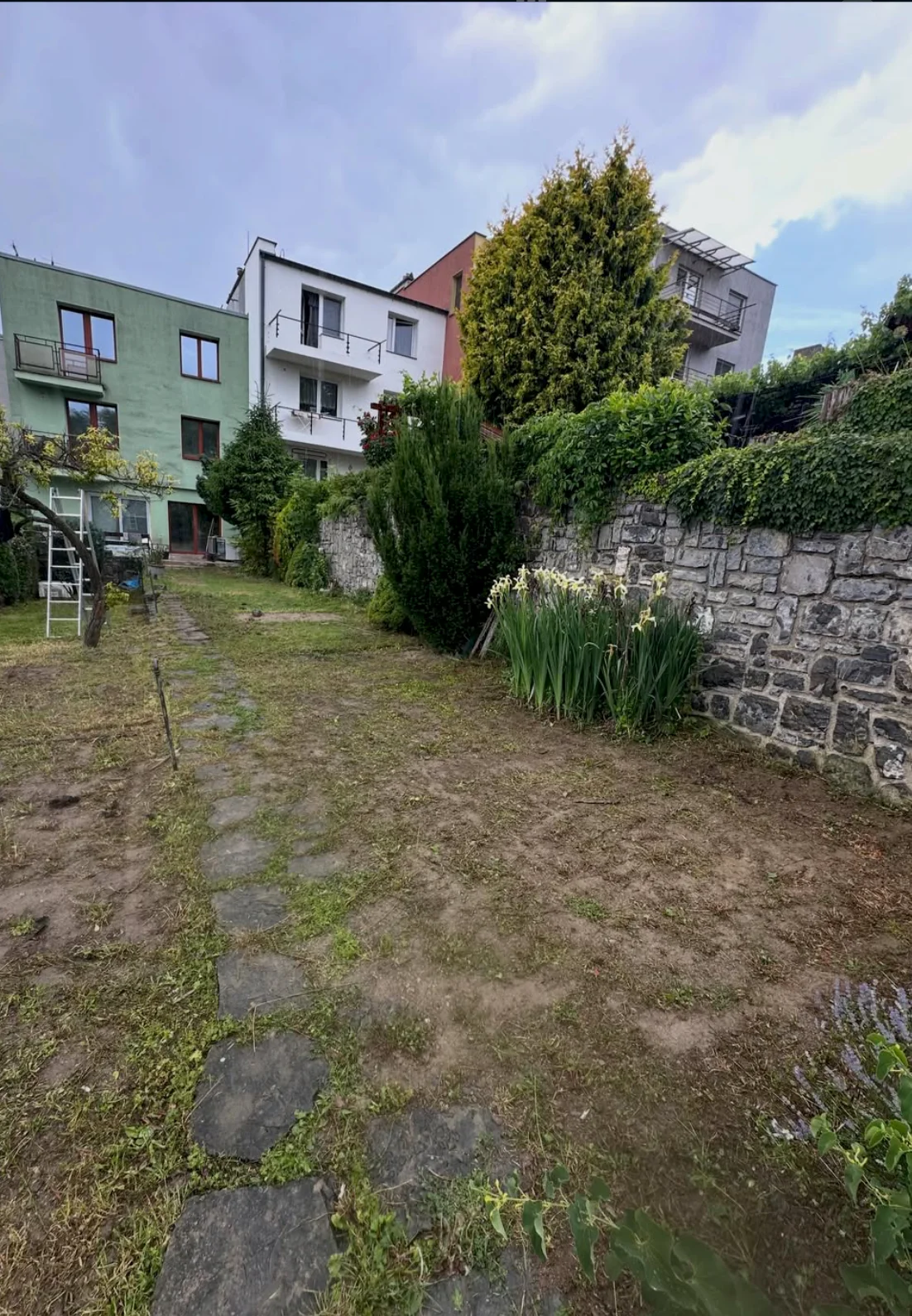 Údržba zahrady Královopolské Vážany — zahrada po prvním sekání a úklidu (3)