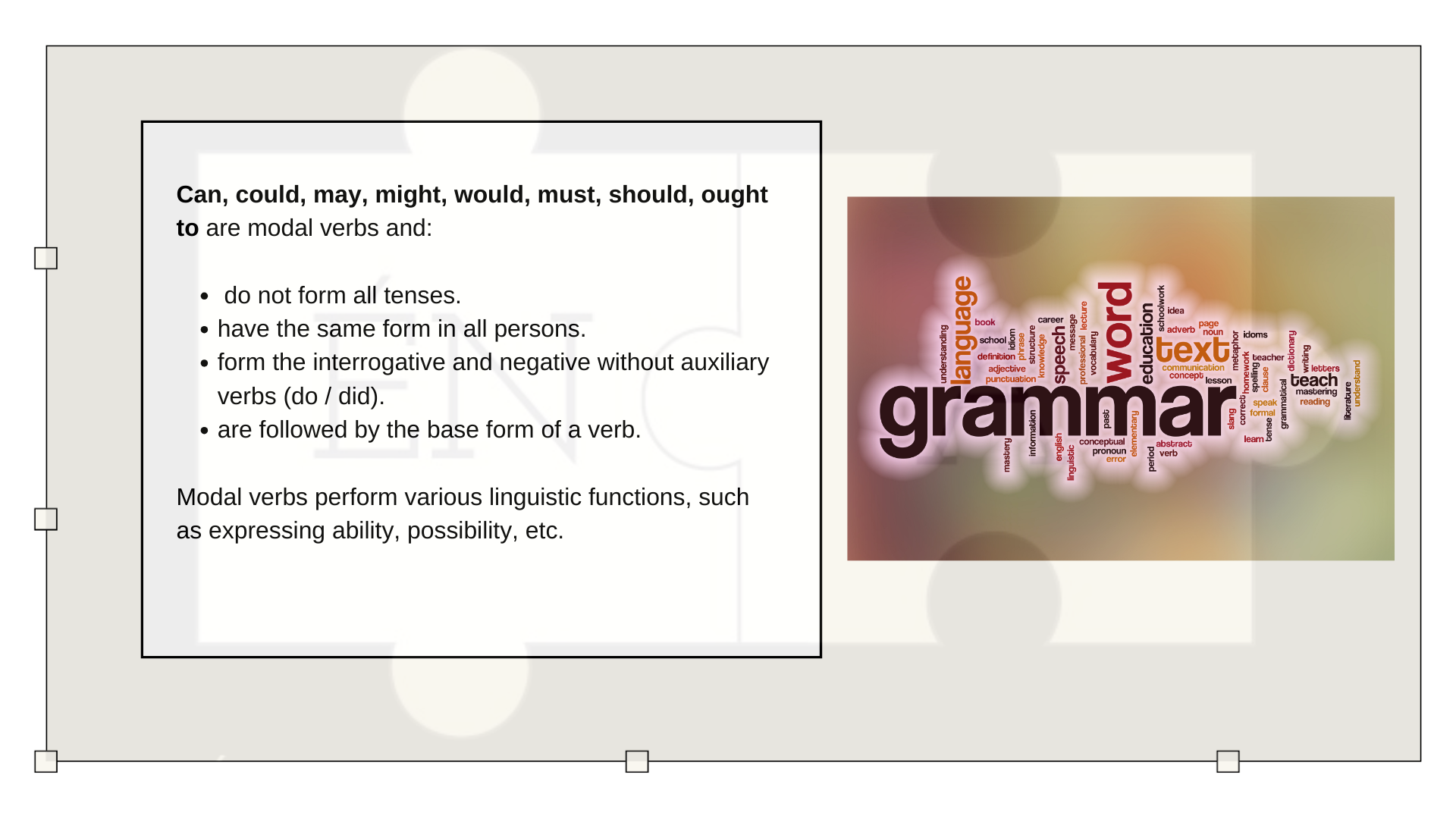Modal verbs