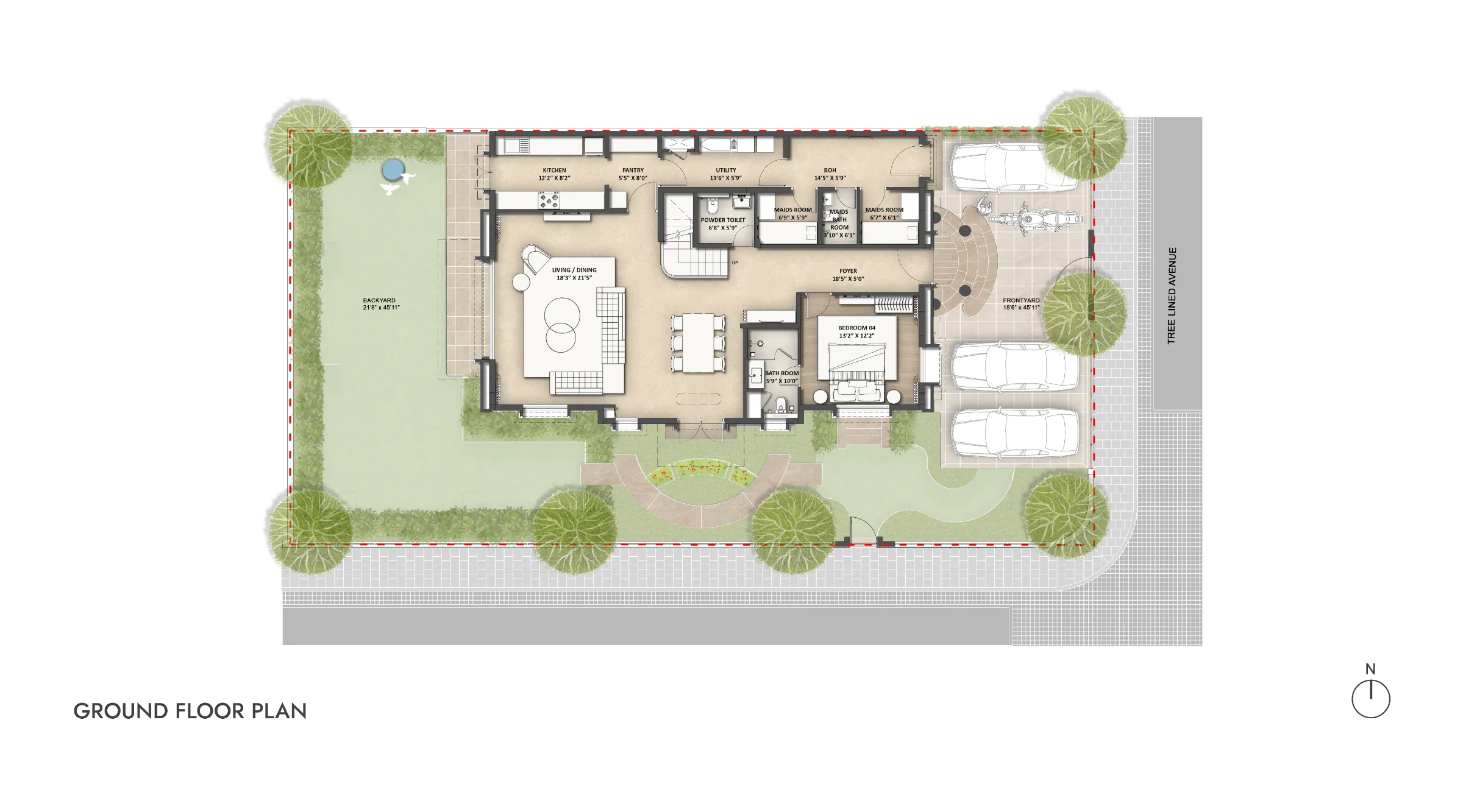 Villa Plot floor plan of Lodha Villa Imperio