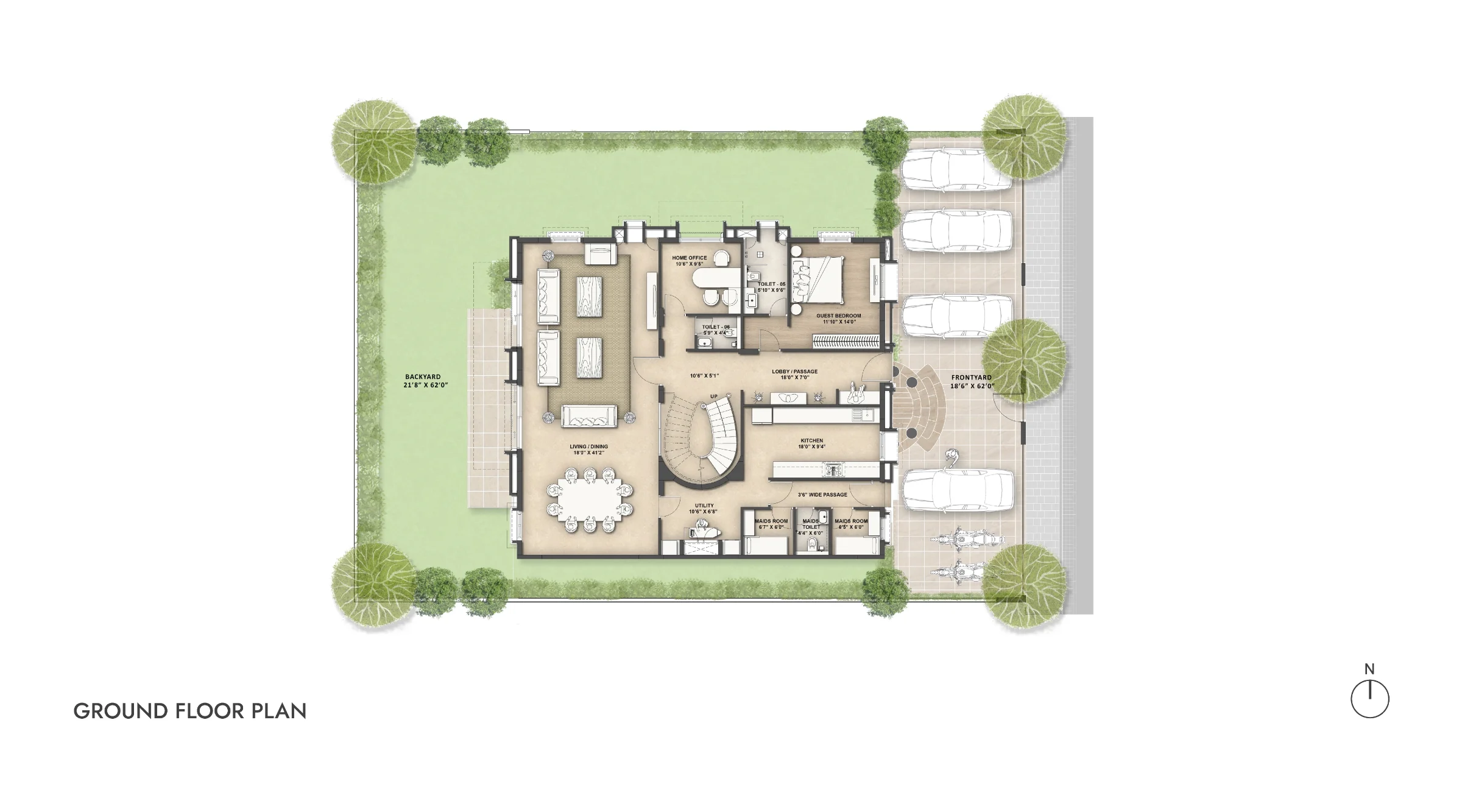 Villa Plot floor plan of Lodha Villa Imperio