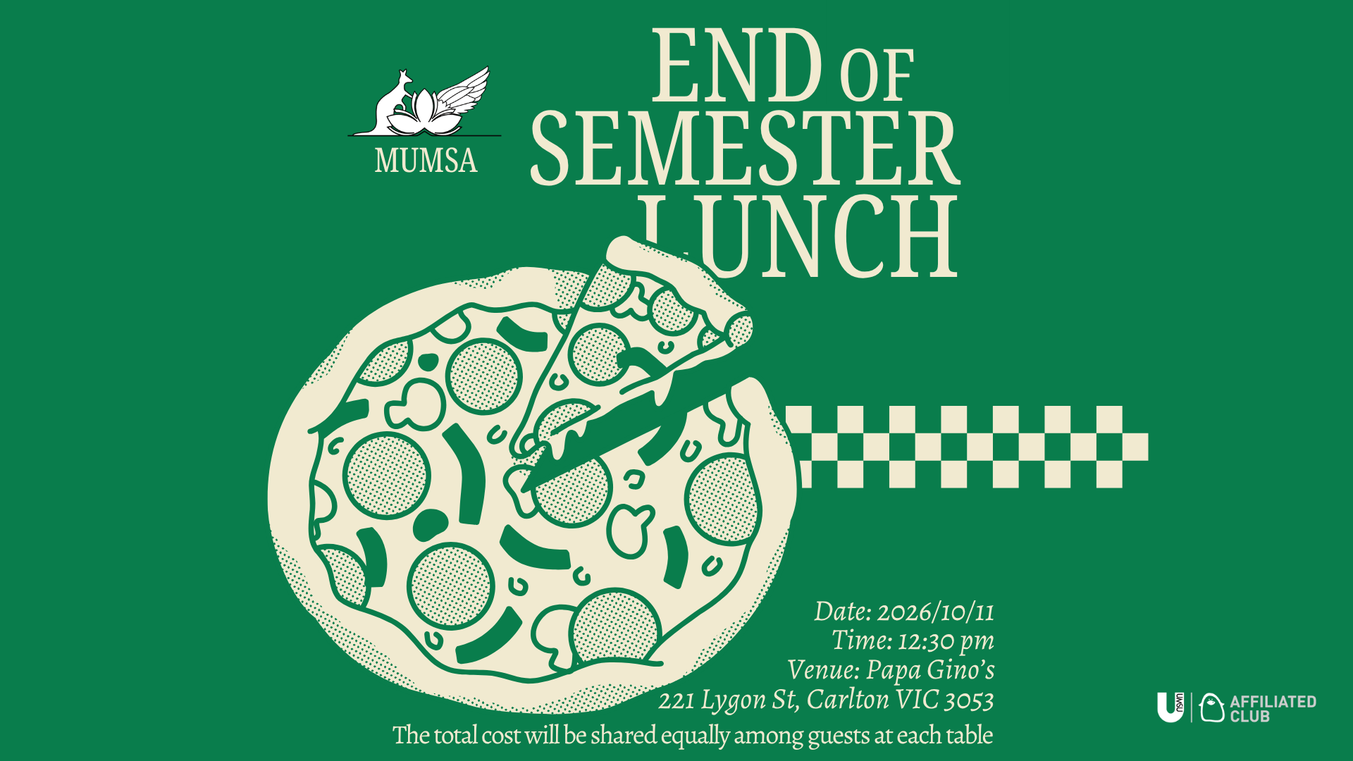 "End of Semester Lunch" Event