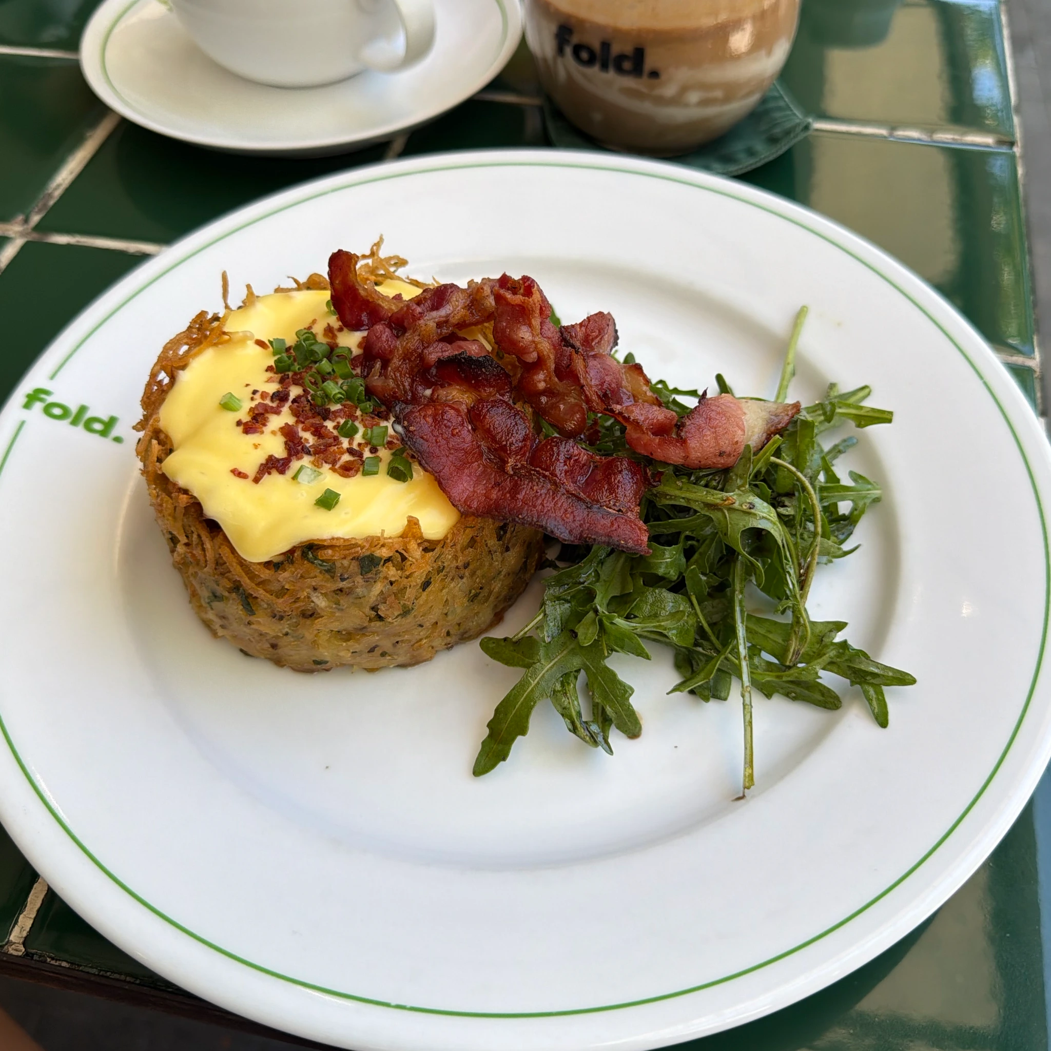 Eggs Benedict at Fold Ubud — shared on Makan
