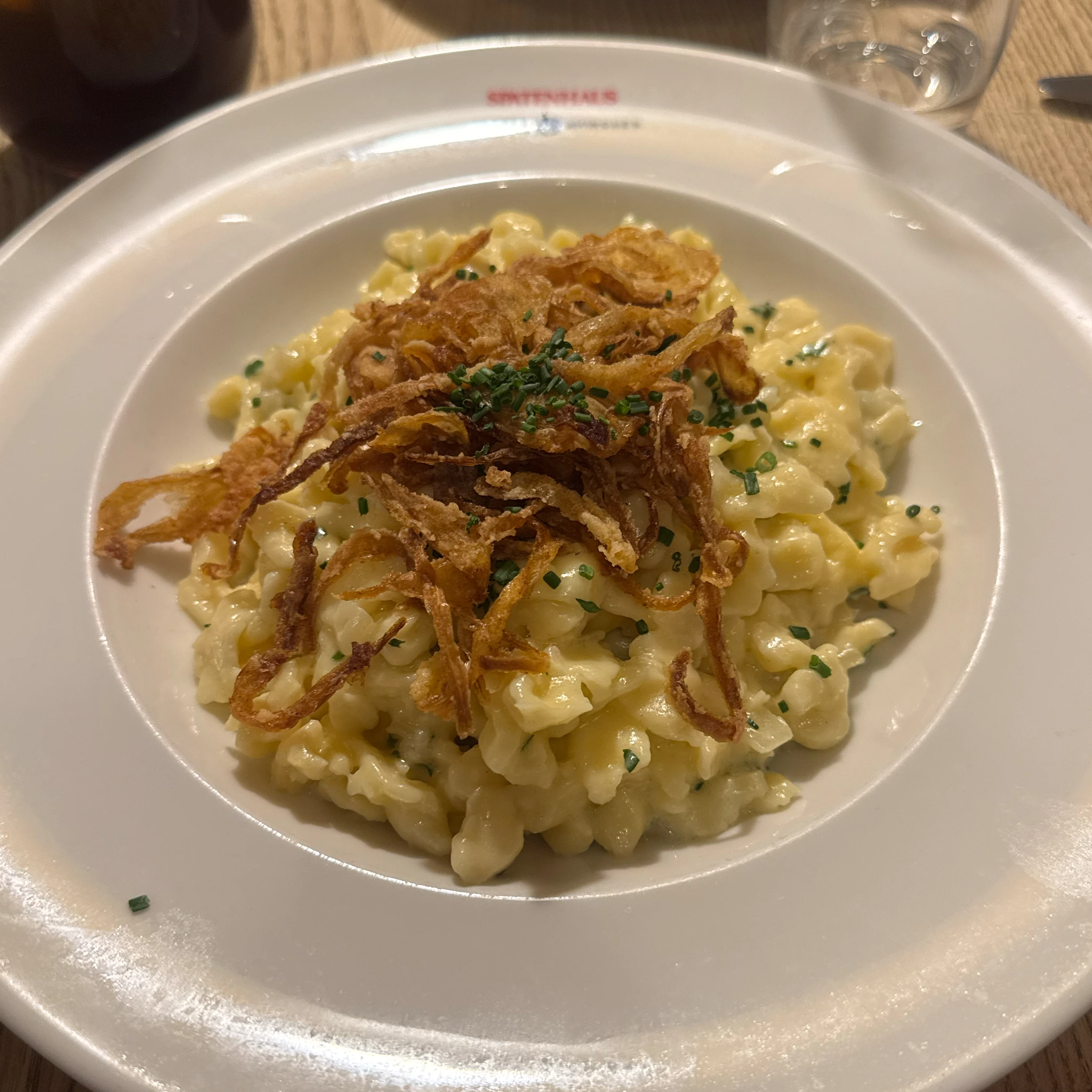 Käsespätzle at Spatenhaus at the opera — shared on Makan