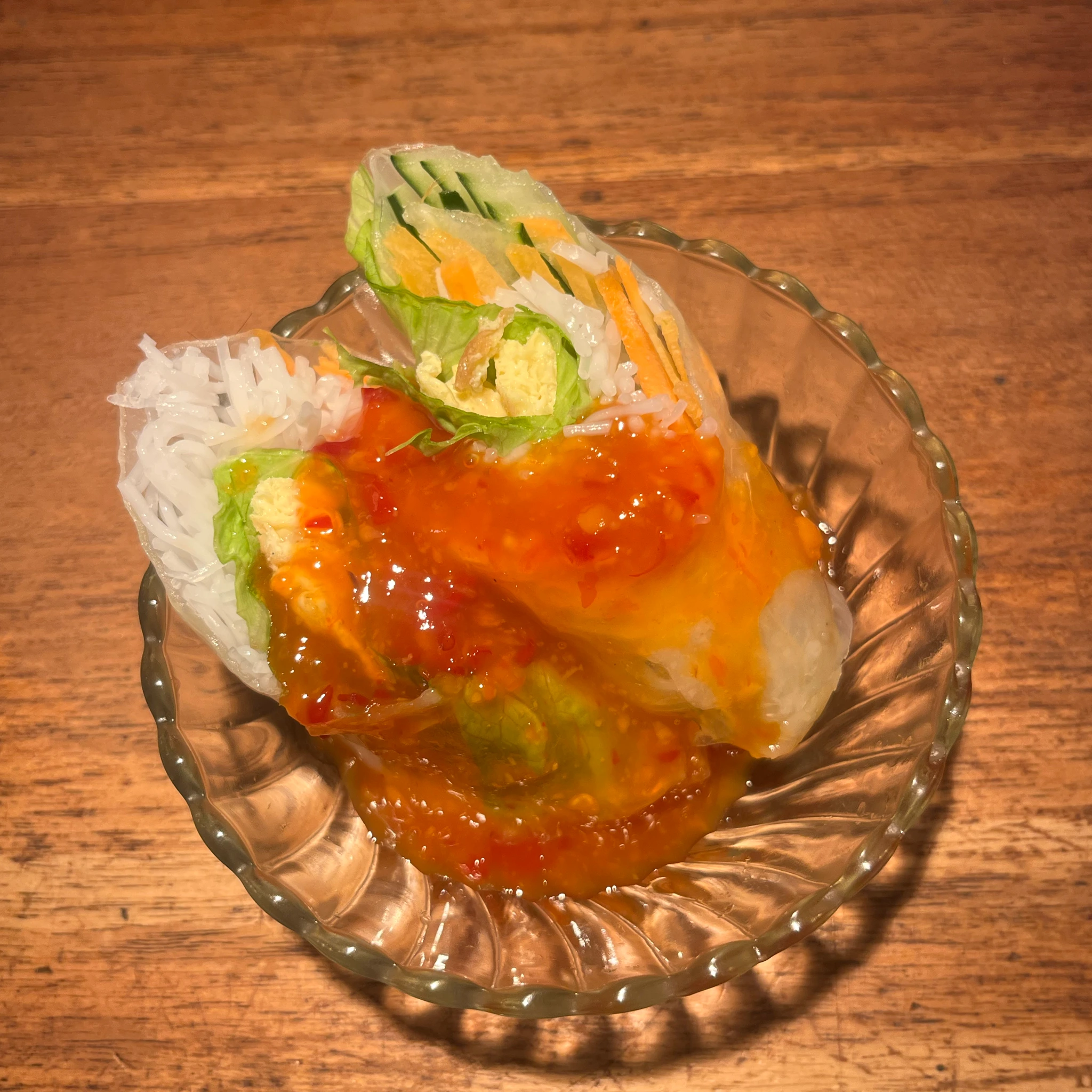 Spring roll starter at Annie's Thai — shared on Makan