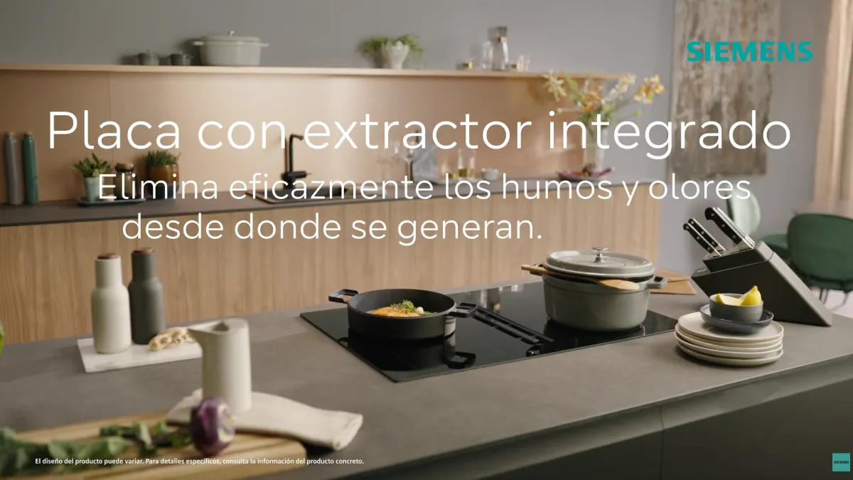 Placa de Inducción con Extractor Integrado