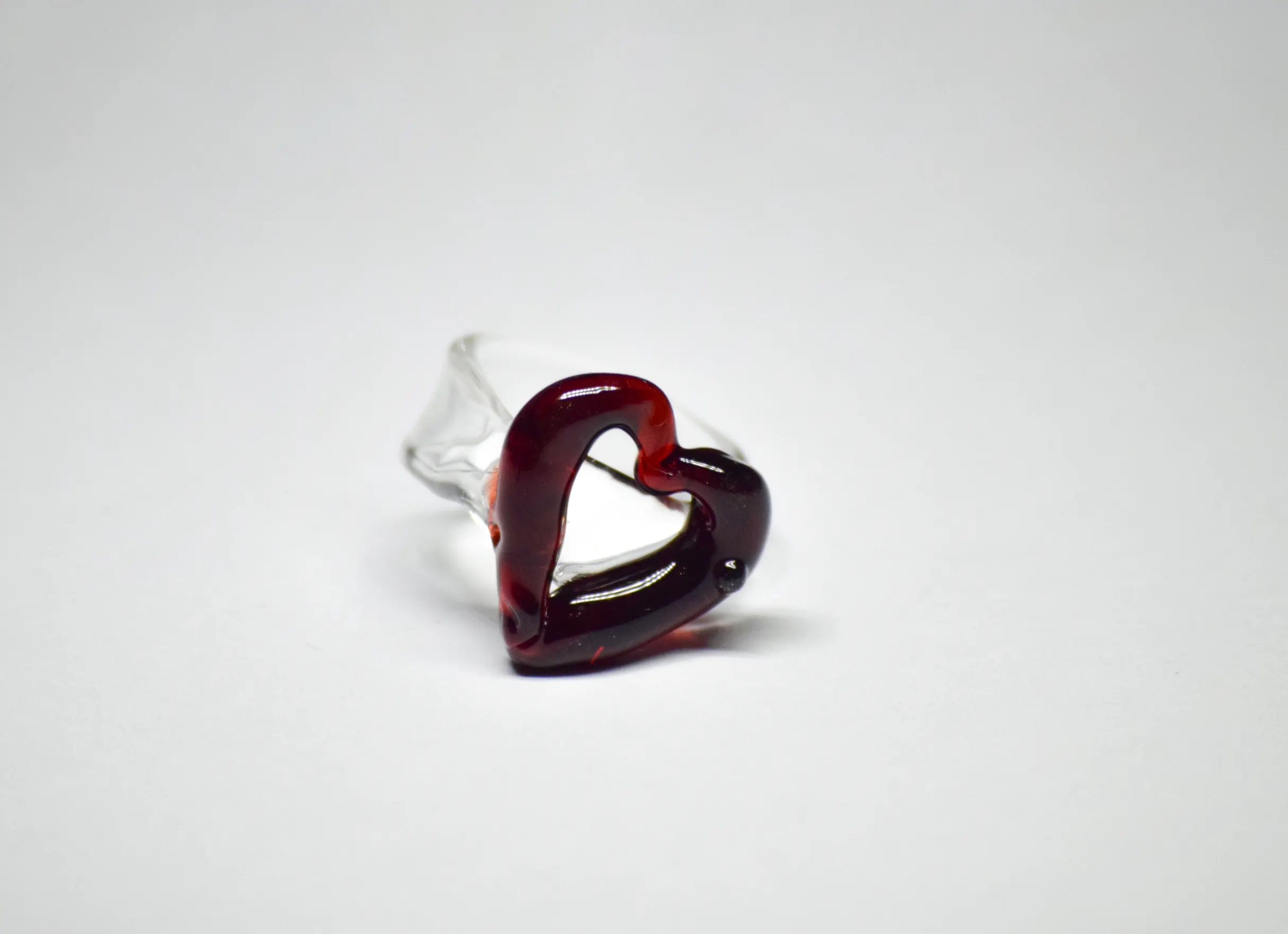 Anillo corazón - Rojo Sangre