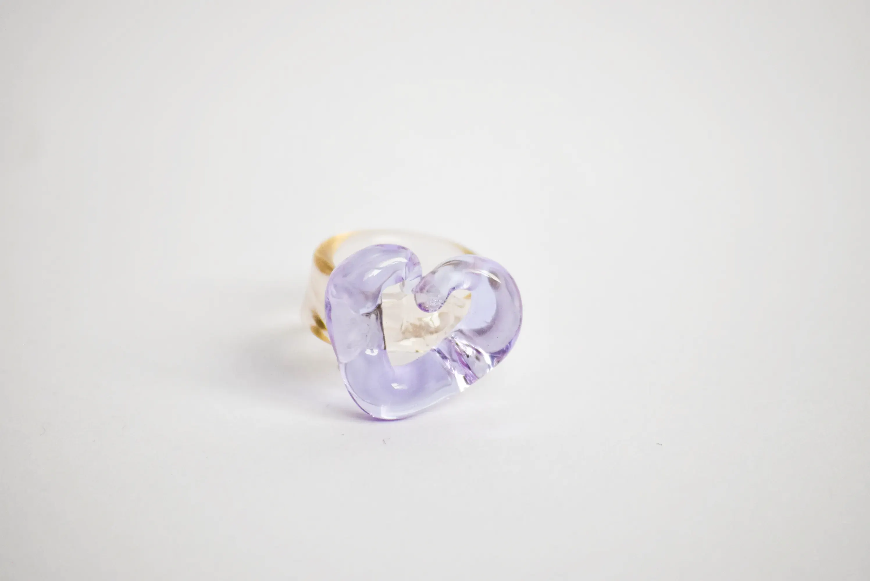 Anillo corazón - Morado
