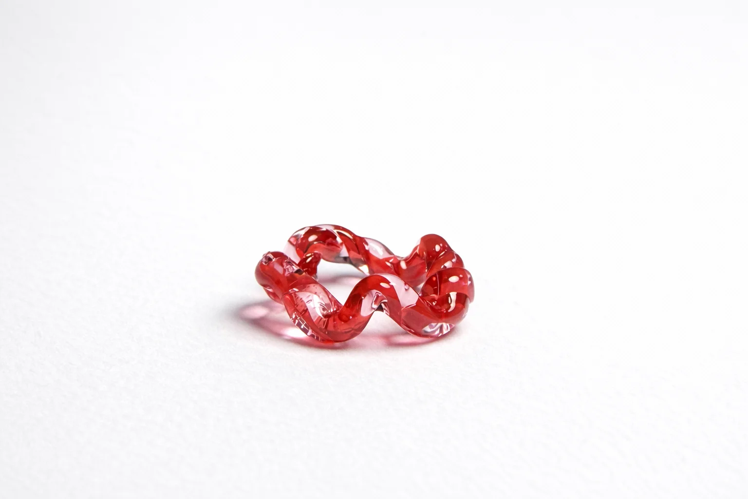 Anillo Efimero  Rosado Rojo