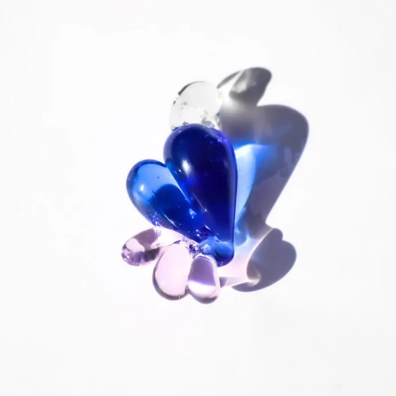 Corazón con Alas Chunky Rosado / Azul