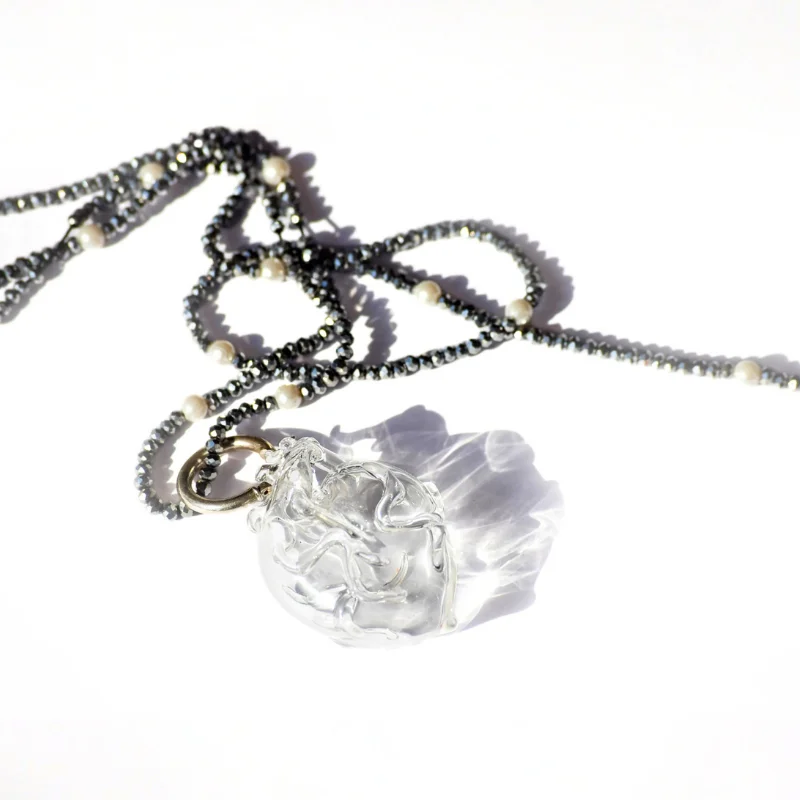 Collar de Murano Plateado