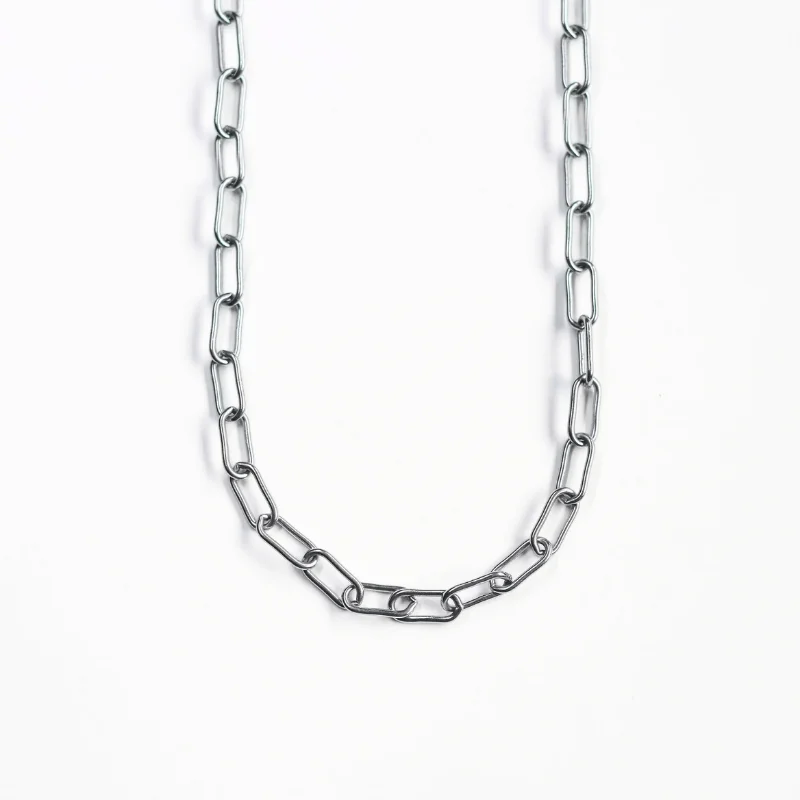 Cadena Rodio  Eslabon plateado 
