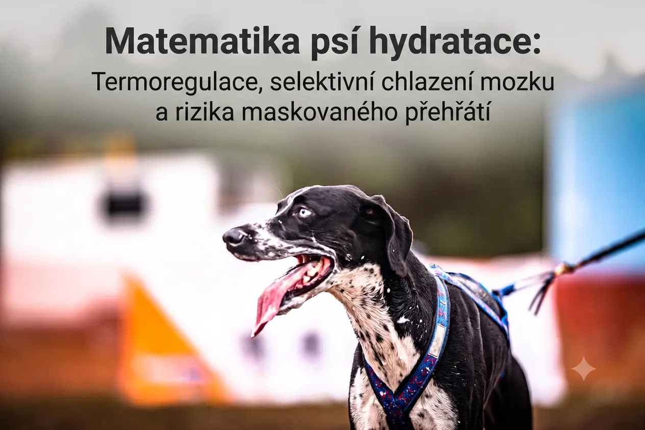 Matematika psí hydratace: Termoregulace, selektivní chlazení mozku a rizika maskovaného přehřátí