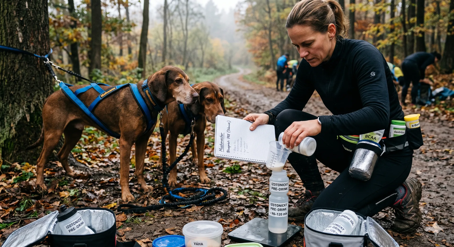 Optimální složení PRE/AFTER drinku pro individální mushing