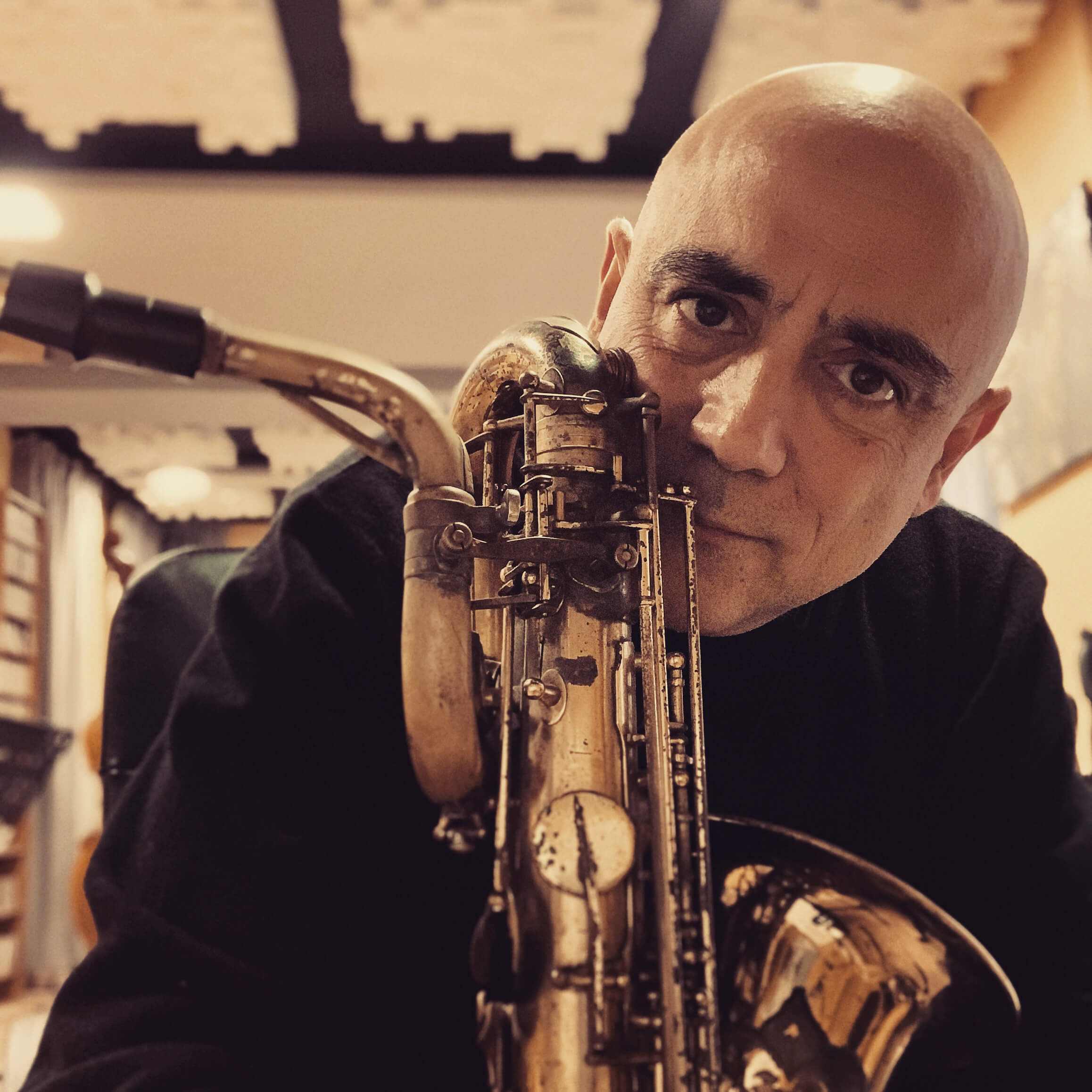 2022 - Joan Chamorro with the baritone sax