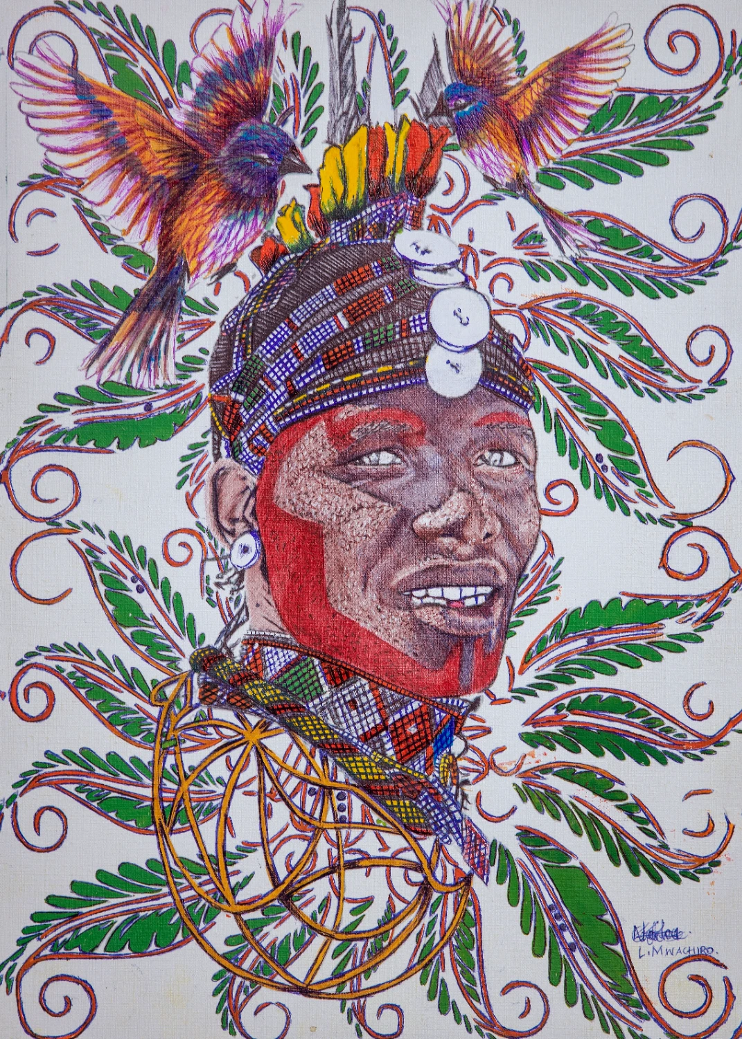 Tropical Birds Maasai Warrior