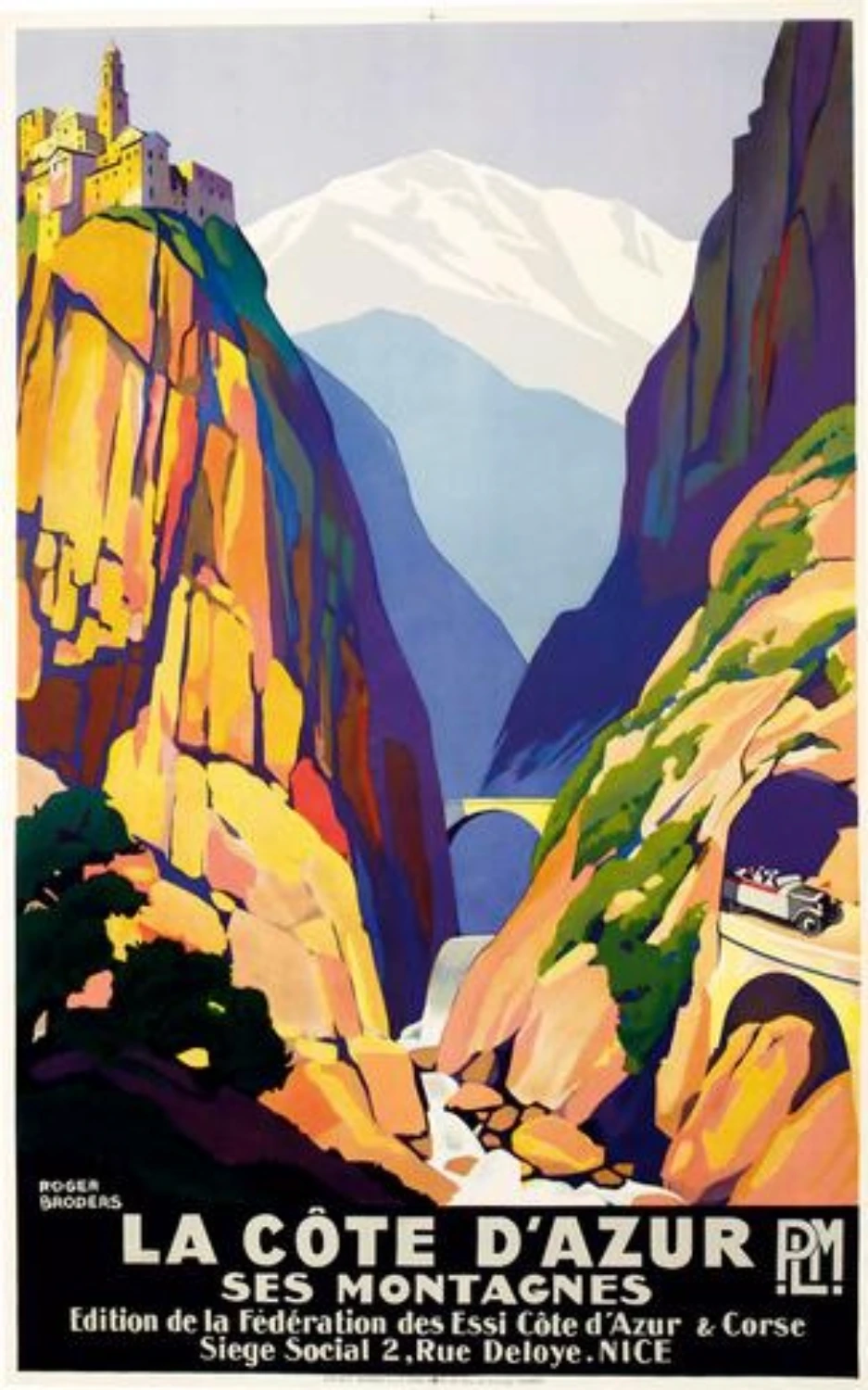 La Cote D'azur Vintage Travel