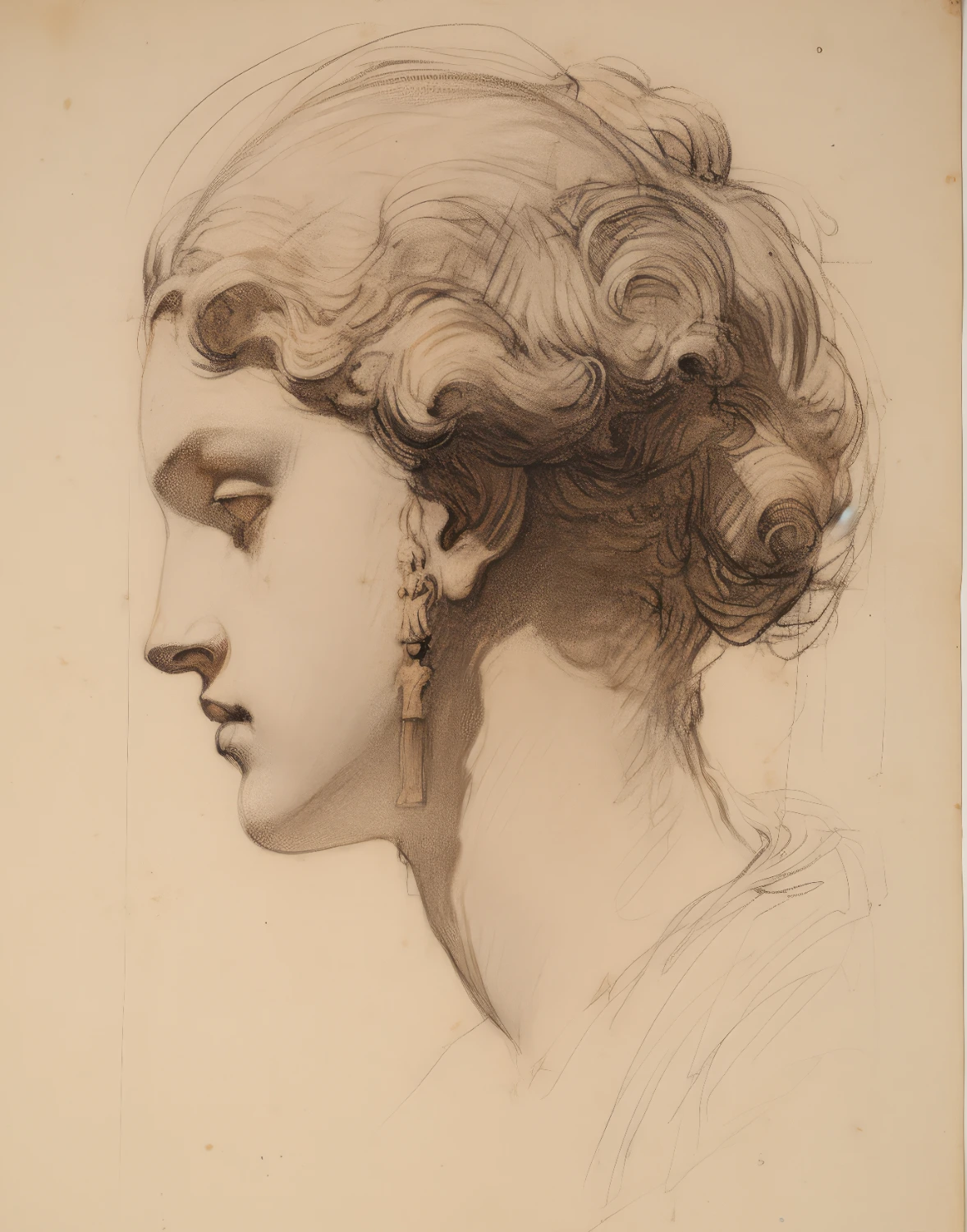 Lady's Sculptural Drawing