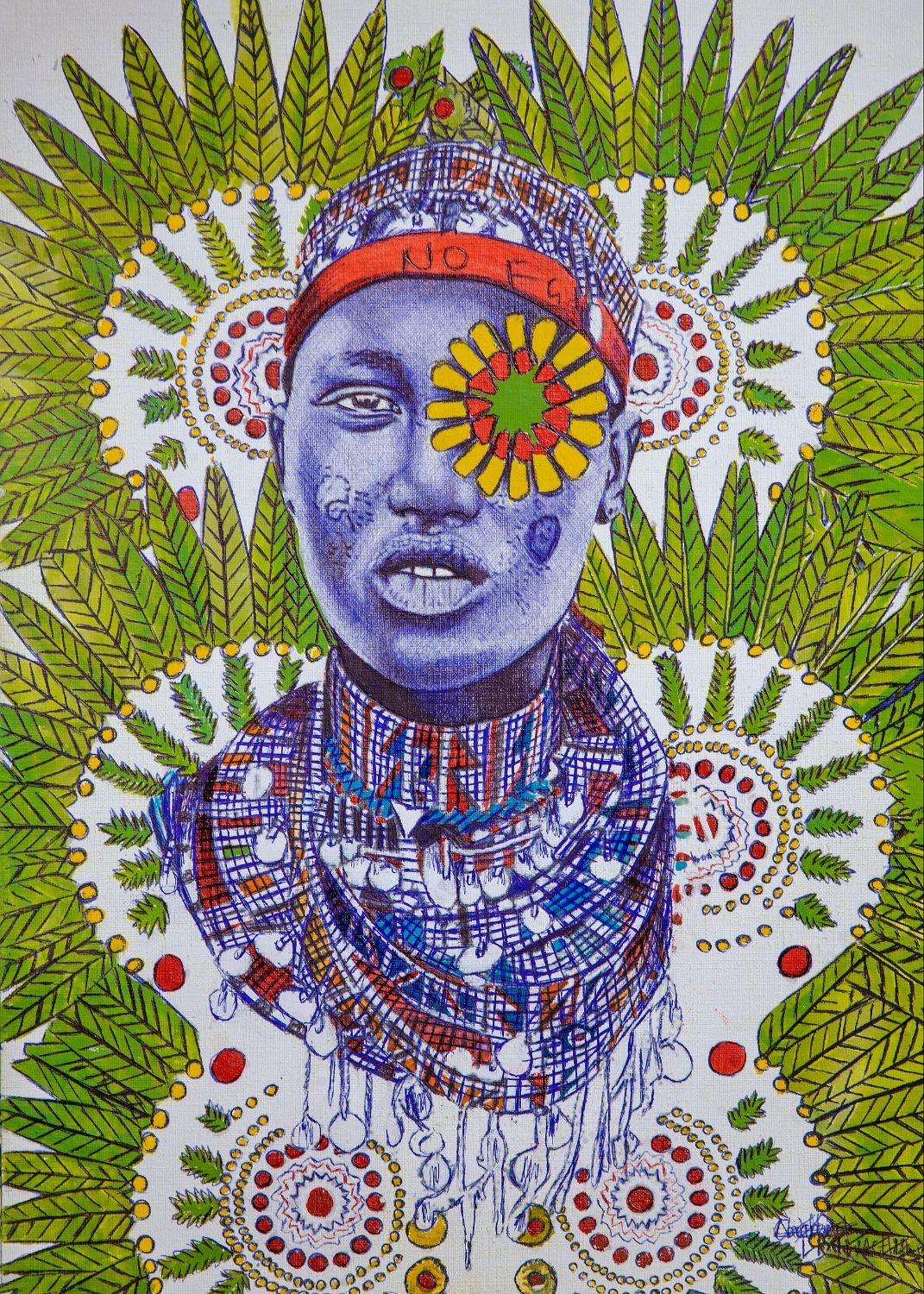 Fluer Eyed Maasai Warrior