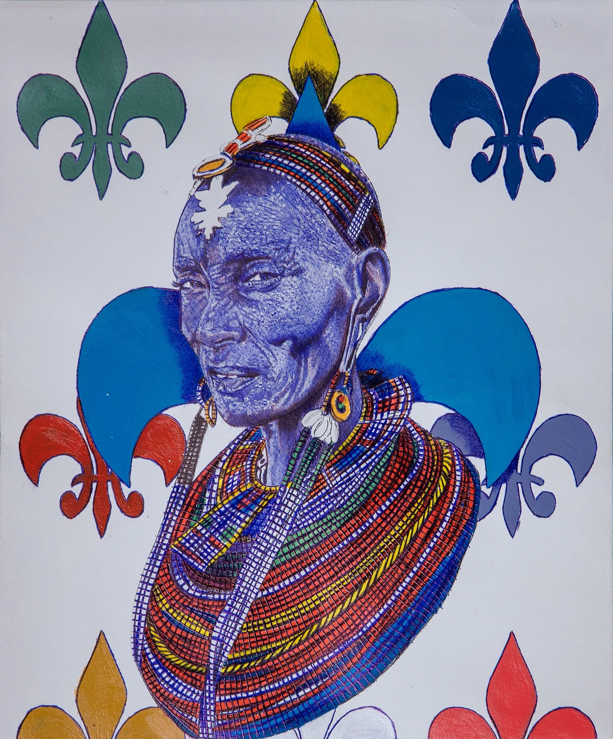 Fleur De Lis Maasai Woman