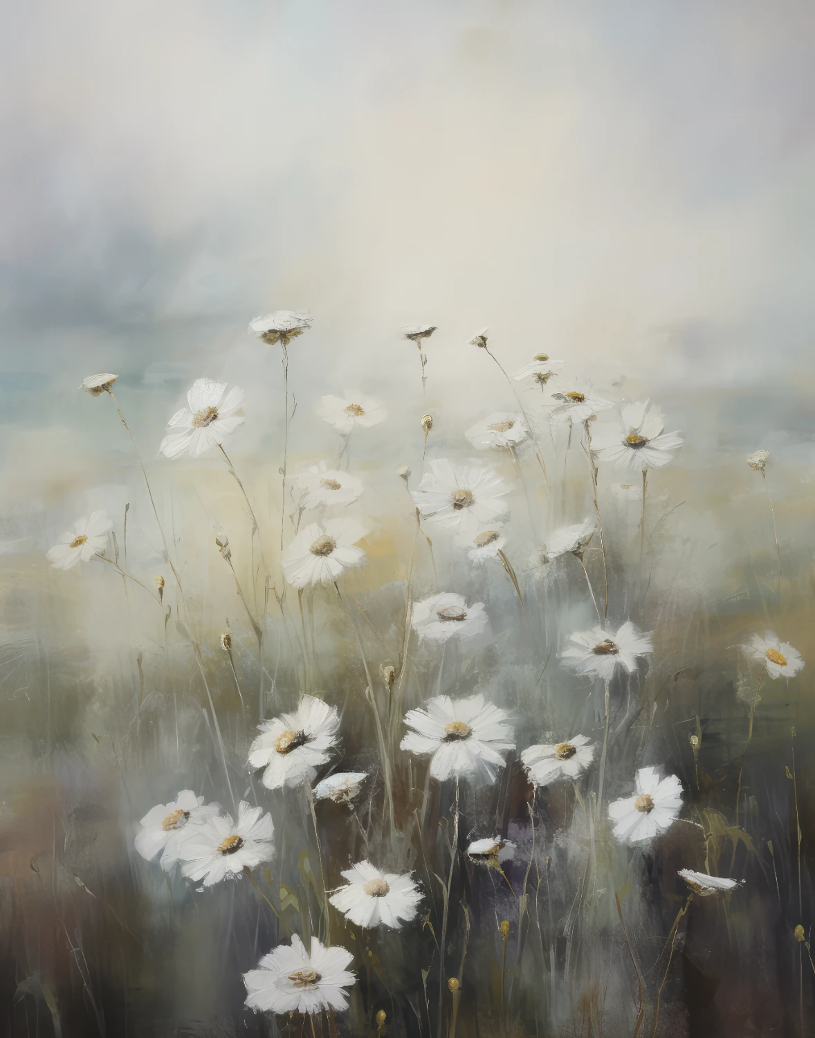 White Flowers In Garden