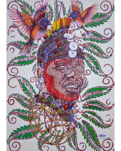 Tropical Birds Maasai Warrior