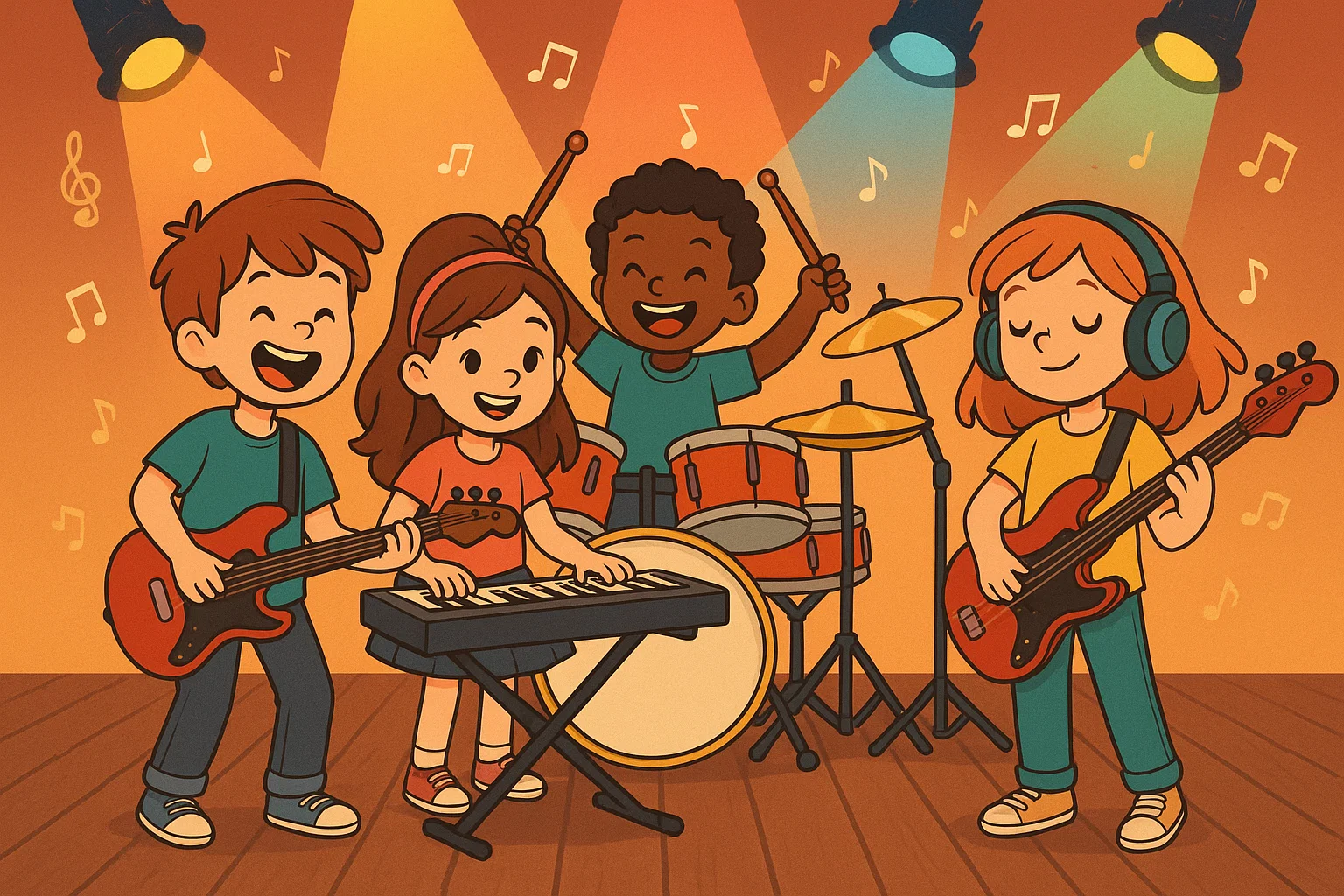 Instrumentenkarussell und Kids Band