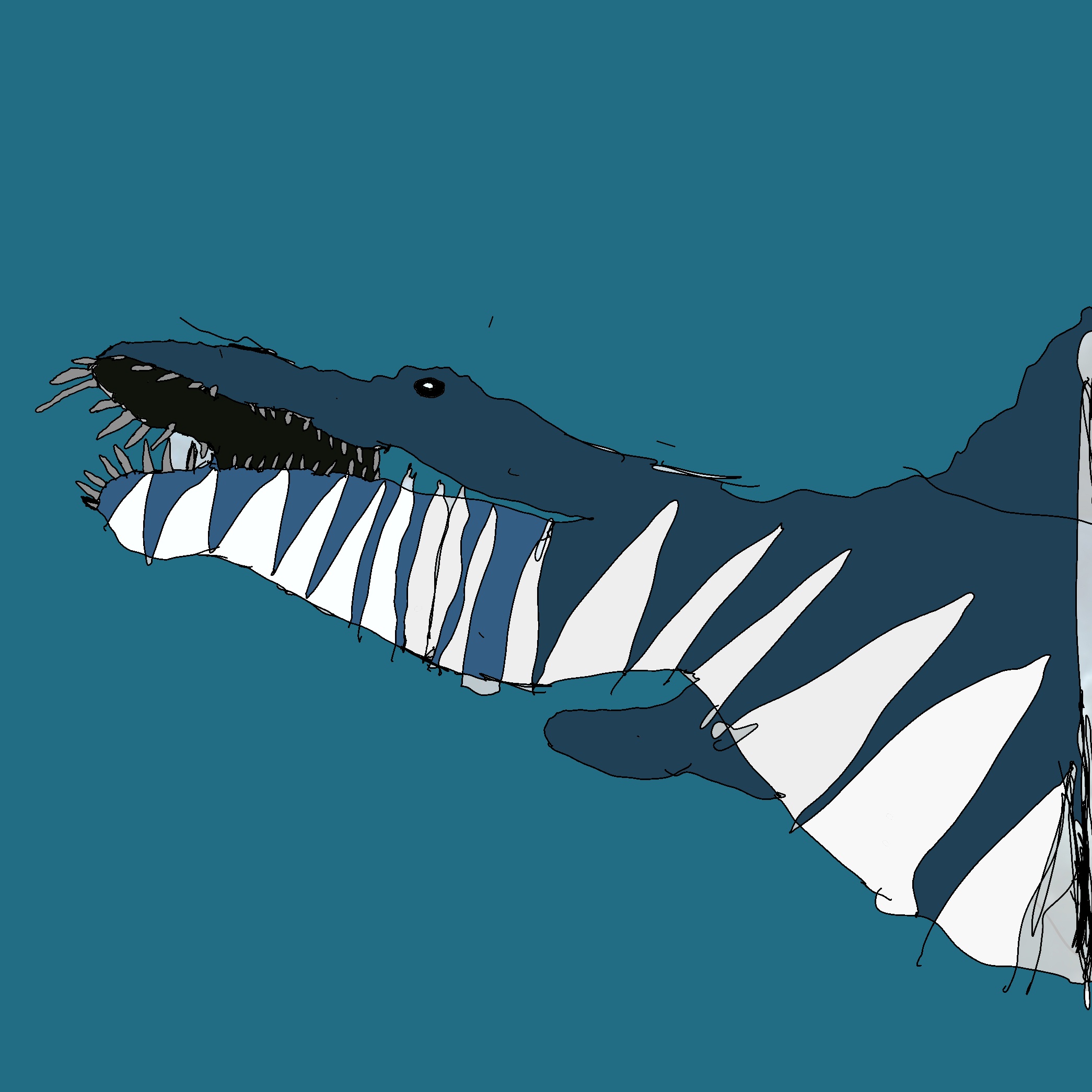 Swimming Dinosaur