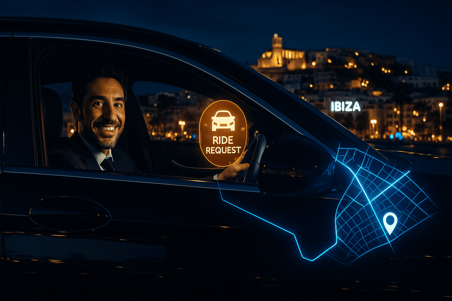 Ibiza Cab Driver App – Empowering Drivers with Real-Time Ride Management