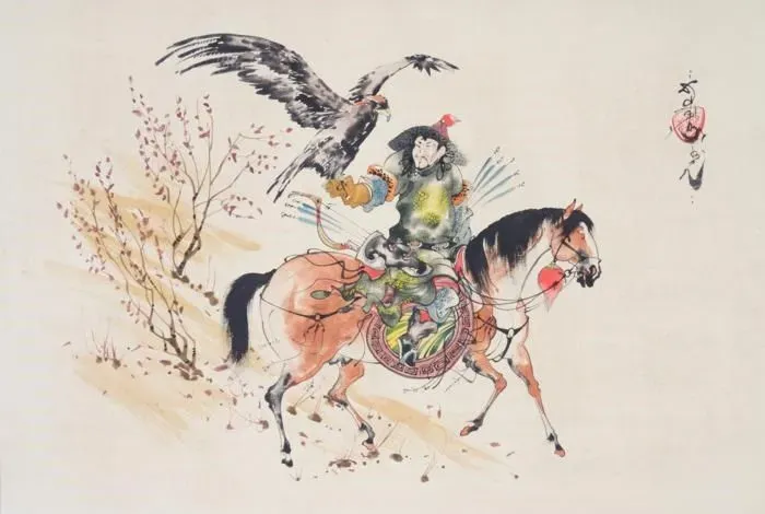 Figures de Mongolie. Peintures de Munkhbat et Lahgvarentsen