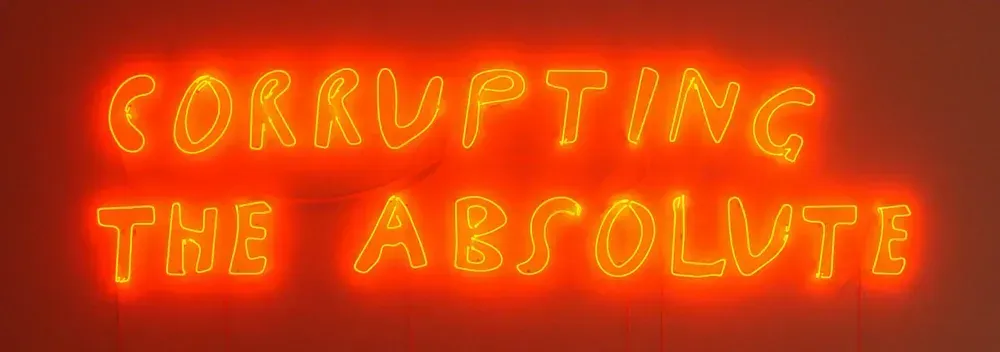 Peter Friedl — Untitled (Corrupting the Absolute)