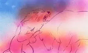 Un lion armé d’un caducée