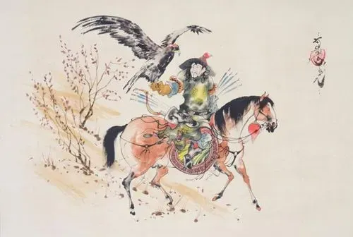 Figures de Mongolie. Peintures de Munkhbat et Lahgvarentsen