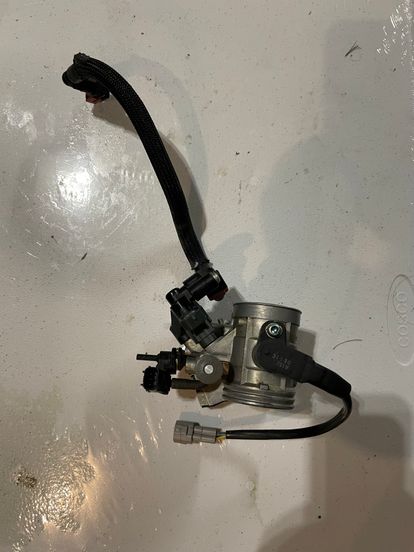 2019-2022 KX450 Throttle Body With Injector and Fuel Line