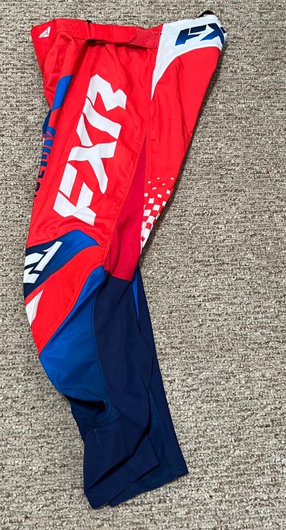 FXR Revo LE MX Pants - Red/Blue / Size 34