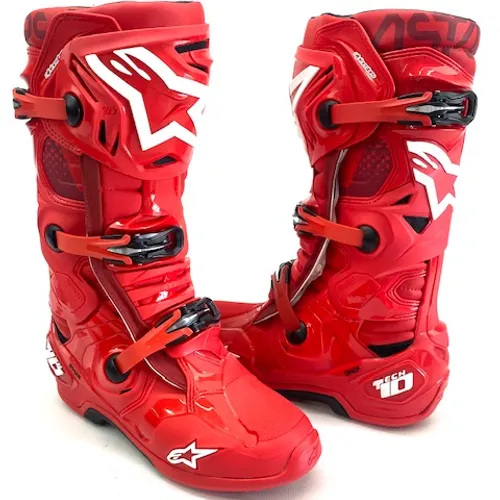 NEW Alpinestars Tech 10 Boots - RED - 11