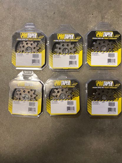 Pro Taper 13tooth Sprocket Lot 6 Total