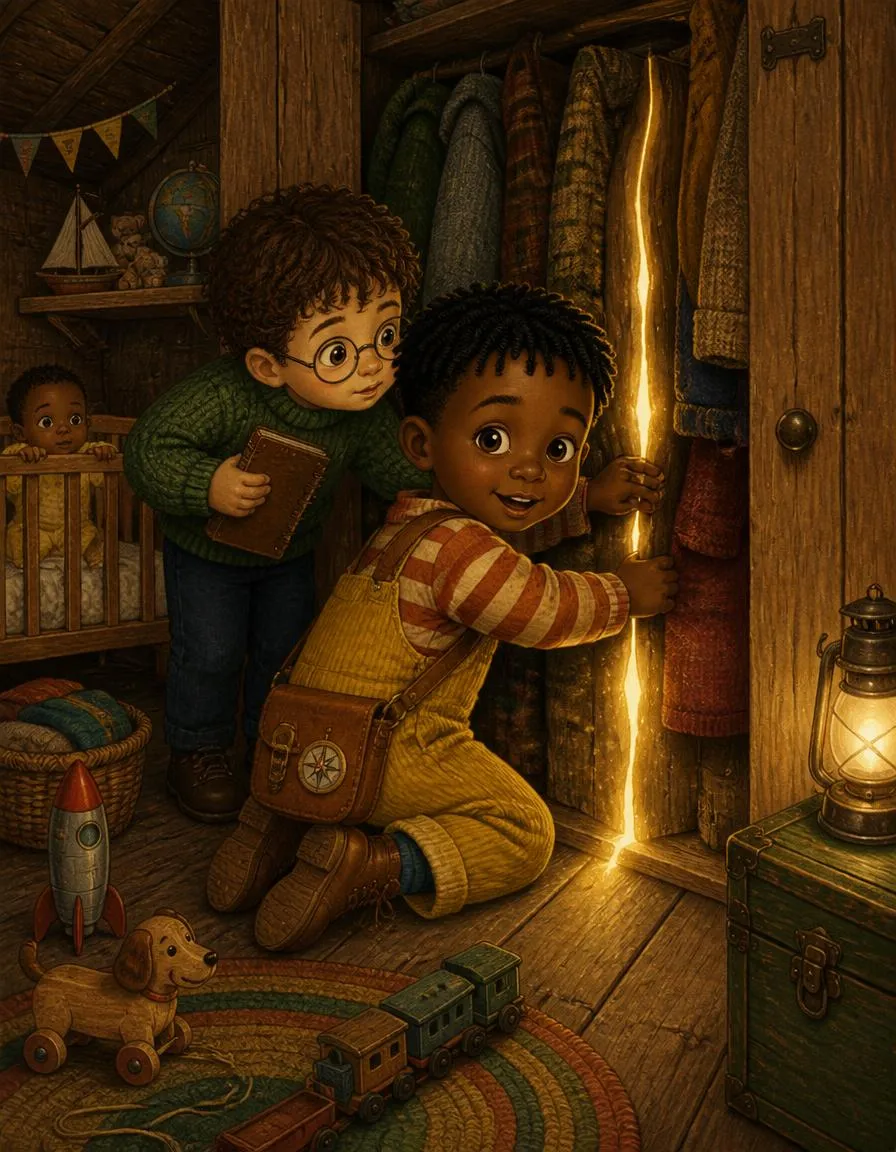 Page 1 of "Kofi and Sam's Wardrobe Door"