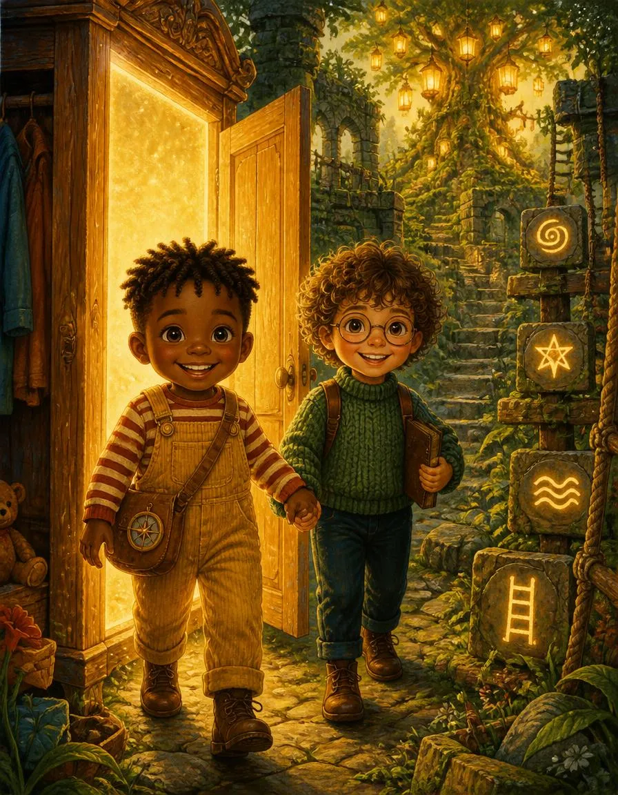 Page 2 of "Kofi and Sam's Wardrobe Door"
