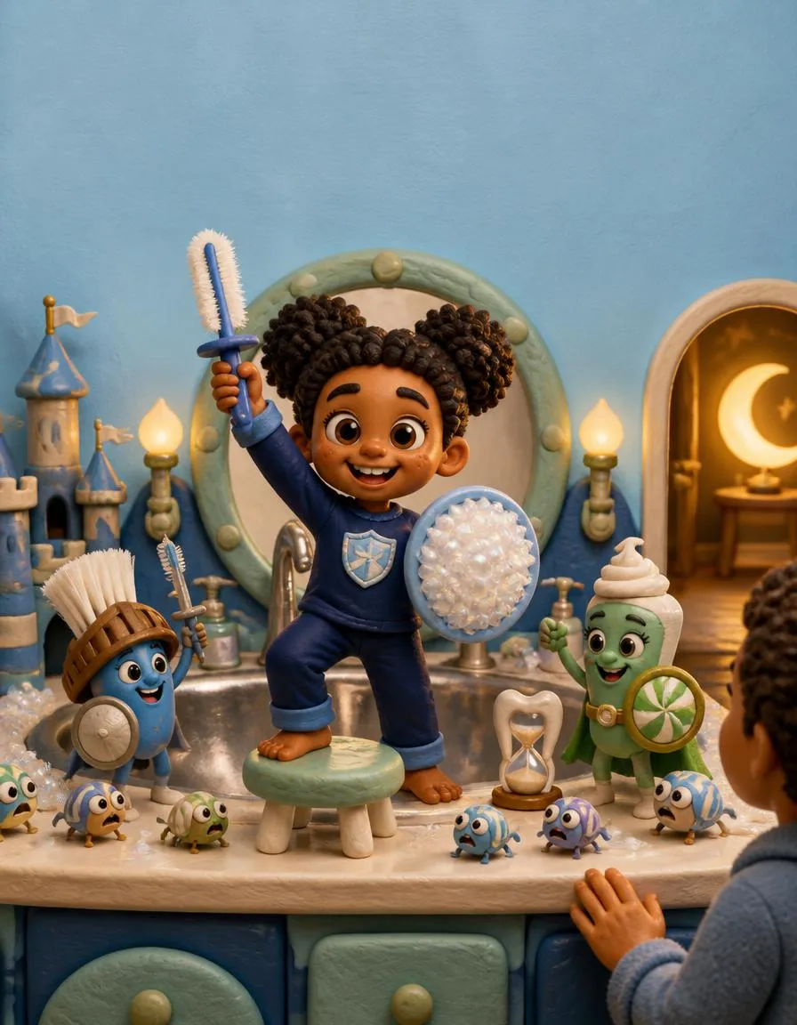 The cover of "Ravi and the Toothbrush Knights"