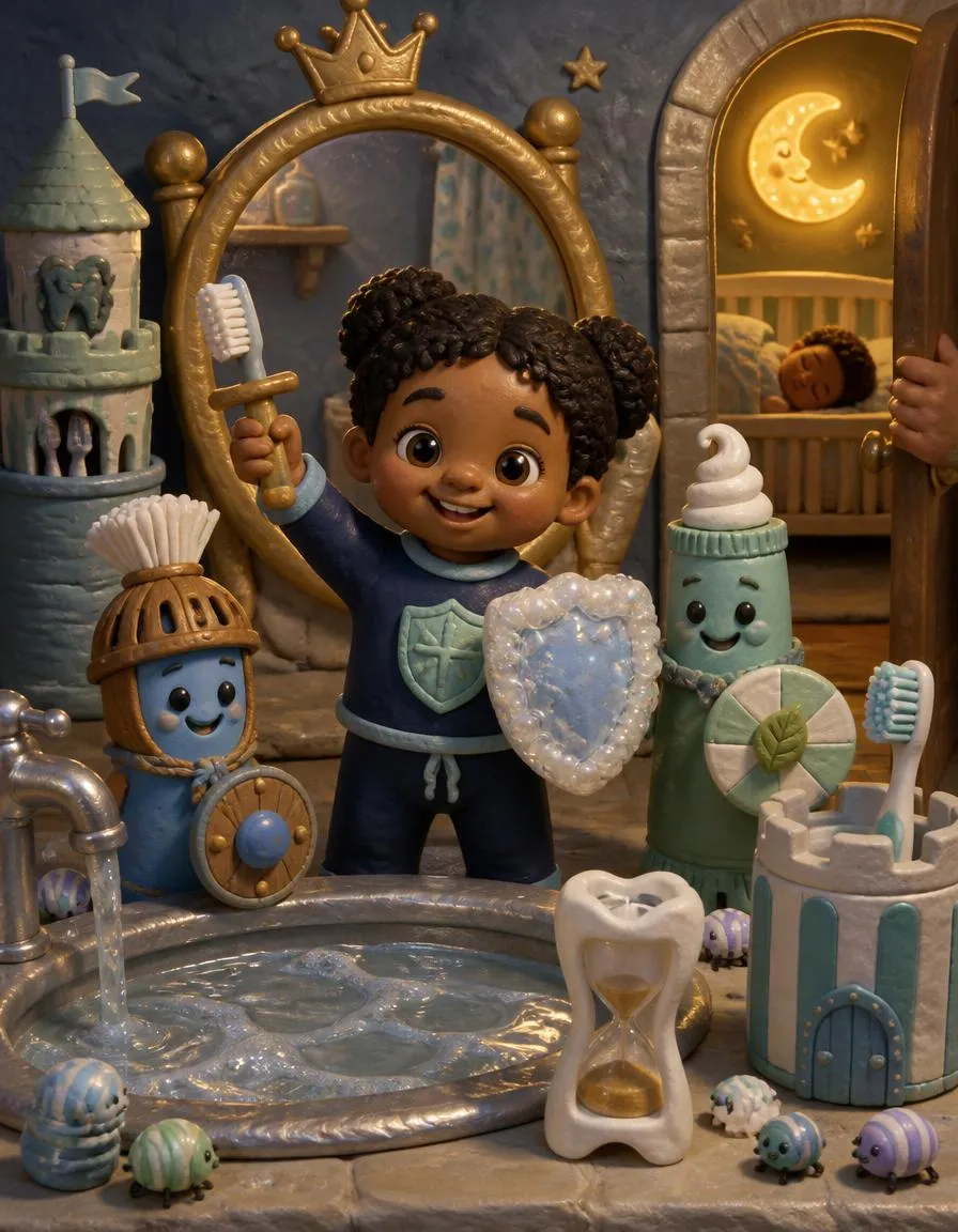 Page 3 of "Ravi and the Toothbrush Knights"