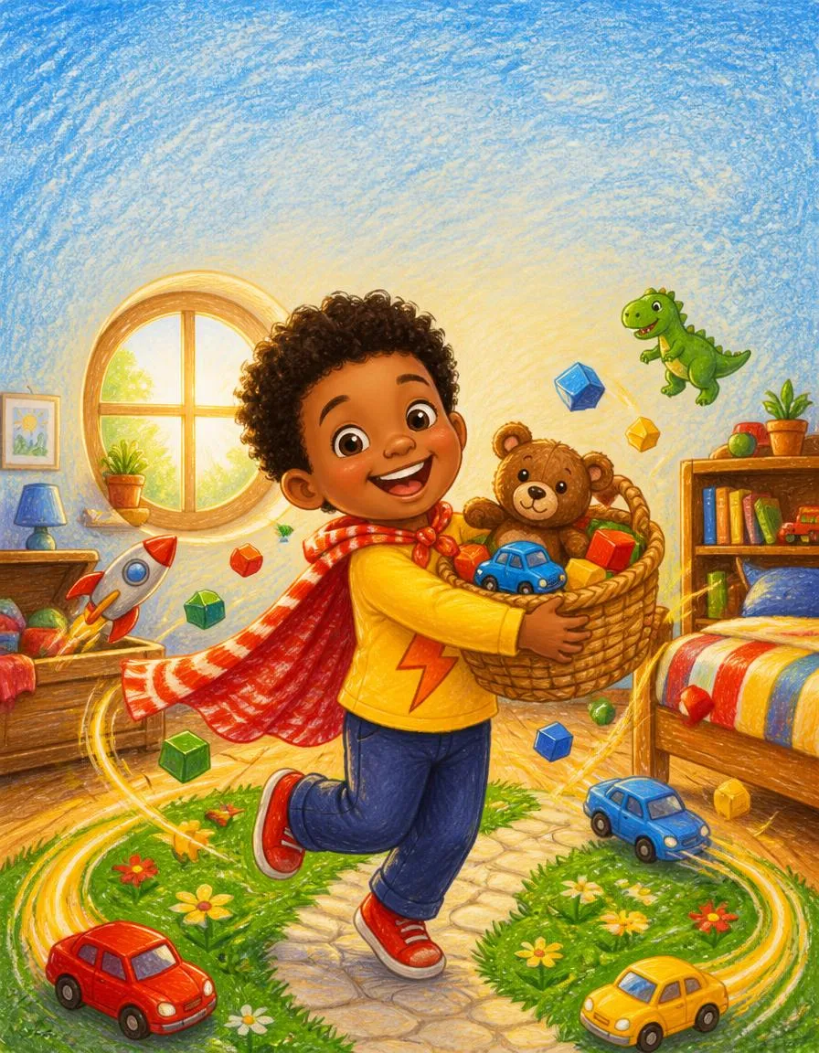 The cover of "Milo's Tidy-Up Tornado"