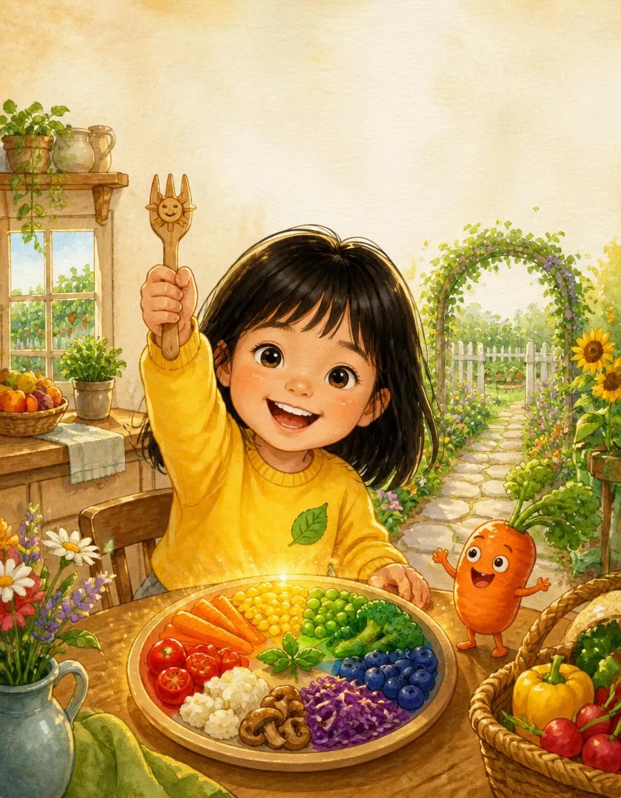 The cover of "Lily's Rainbow Plate Challenge"