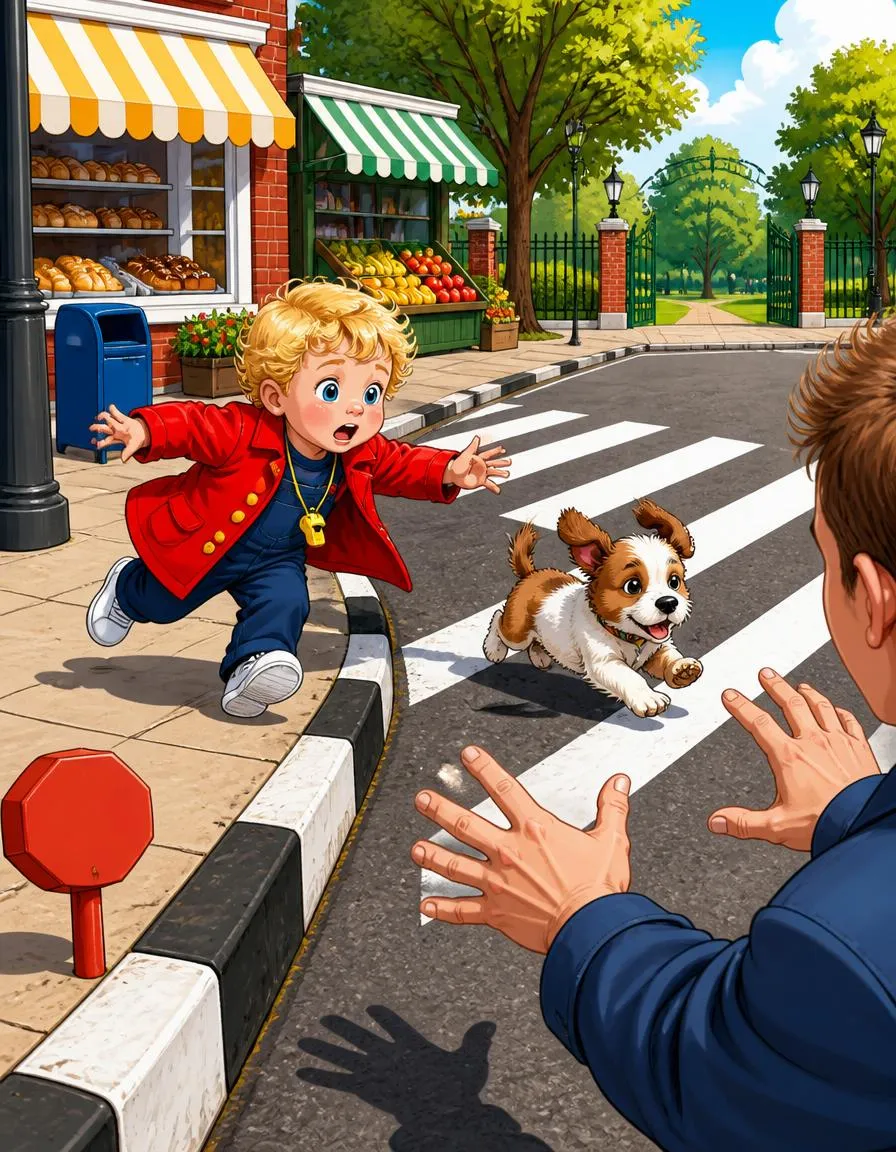 Page 3 of "Kai and the Stop, Look, Listen Walk"