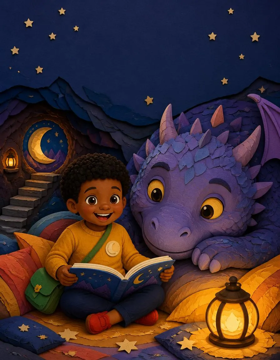 The cover of "Arjun Reads to the Dragon"
