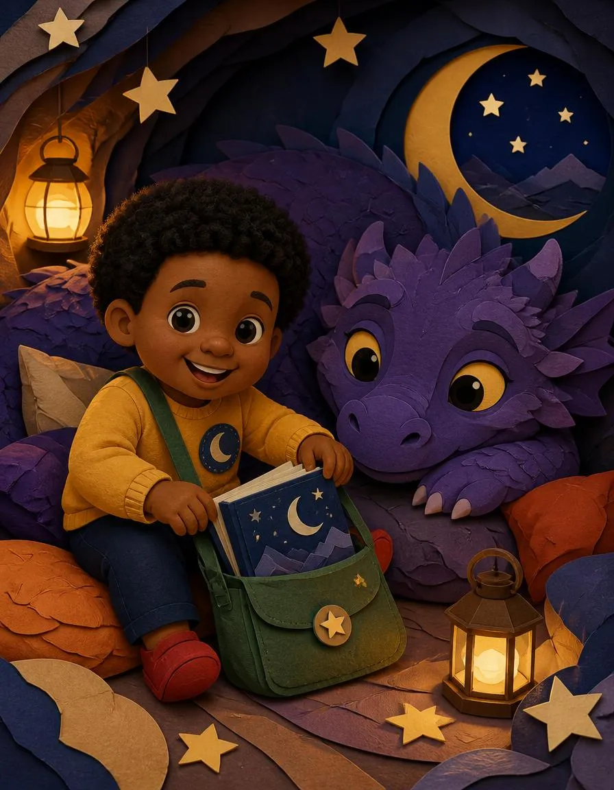 Page 3 of "Arjun Reads to the Dragon"