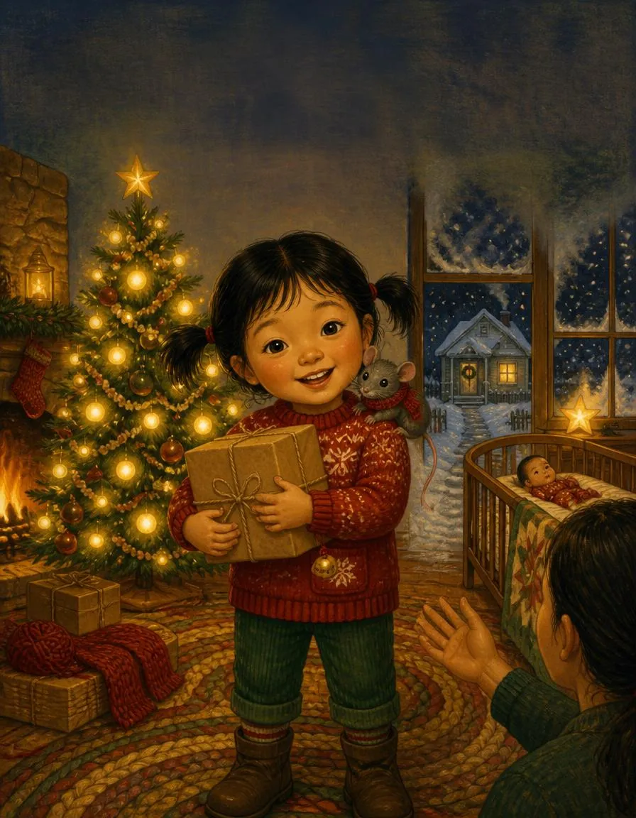 Das Cover von „Die Nacht vor dem Weihnachtsmorgen: eine Geschichte für Marie“